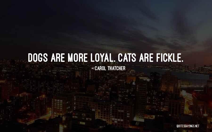 Dog Is Loyal Quotes By Carol Thatcher Dog Is Loyal Quotes By Carol Thatcher
