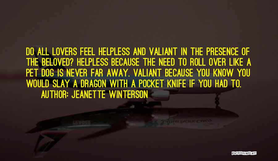 Dog Lovers Quotes By Jeanette Winterson