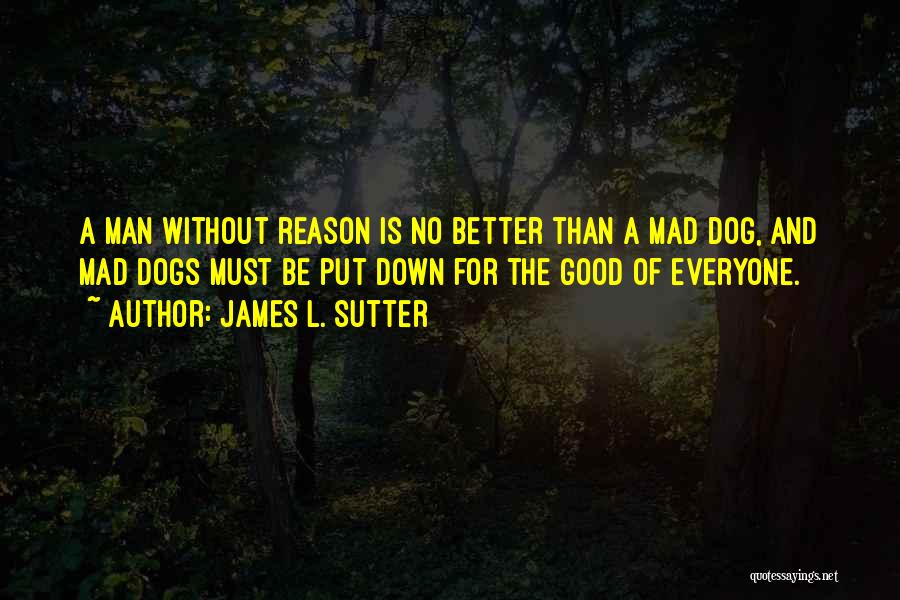 Dog Man Quotes By James L. Sutter