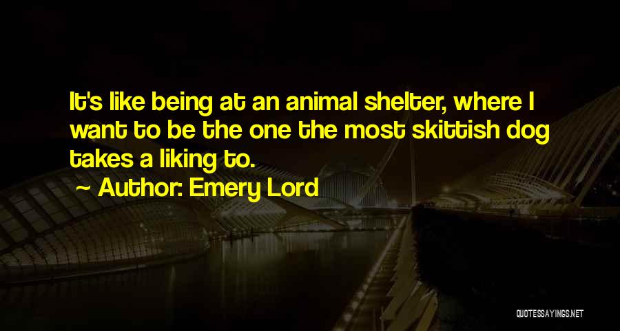 Dog Shelter Quotes By Emery Lord