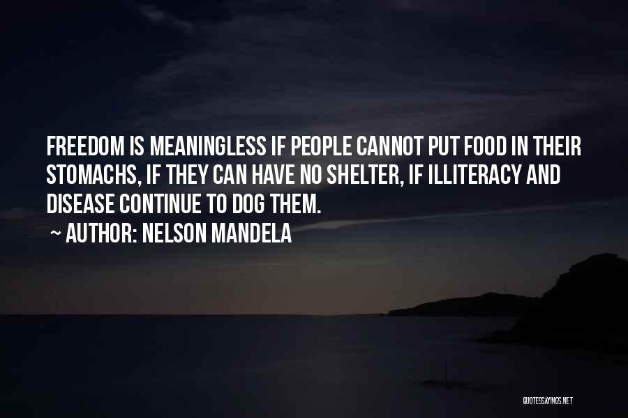 Dog Shelter Quotes By Nelson Mandela