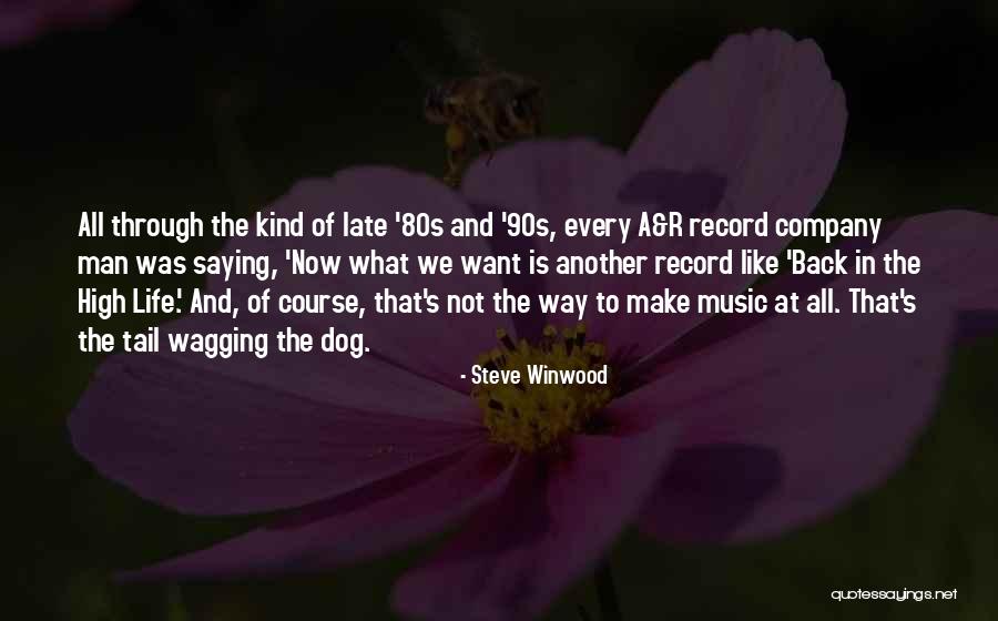 Dog Tail Wagging Quotes By Steve Winwood