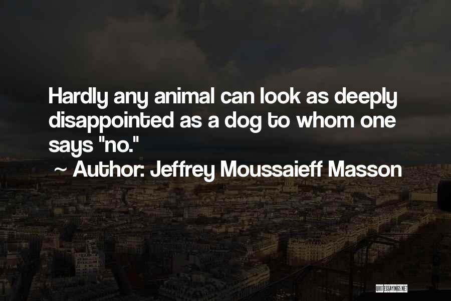 Dog Training Quotes By Jeffrey Moussaieff Masson