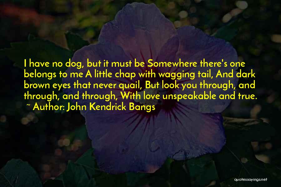 Dog Wagging Tail Quotes By John Kendrick Bangs