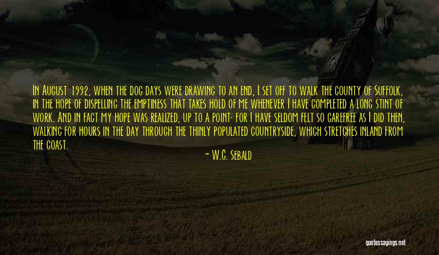 Dog Walking Quotes By W.G. Sebald