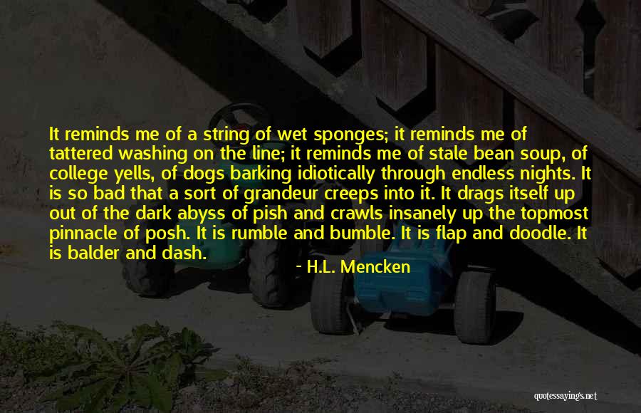 Dog Washing Quotes By H.L. Mencken