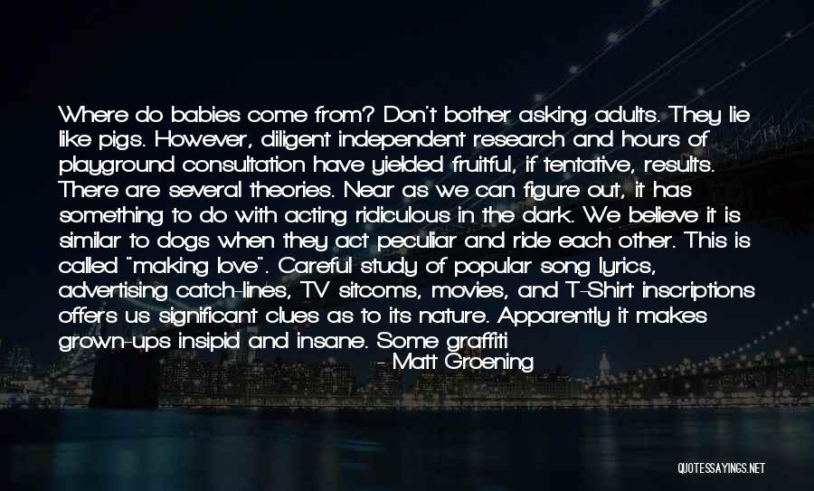 Dogs And Babies Quotes By Matt Groening