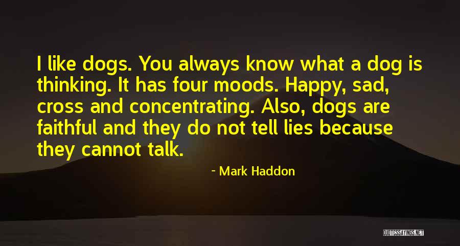 Dogs Are Always There For You Quotes By Mark Haddon