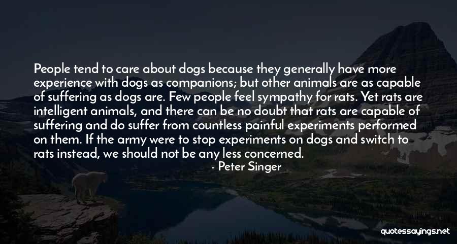 Dogs Companions Quotes By Peter Singer