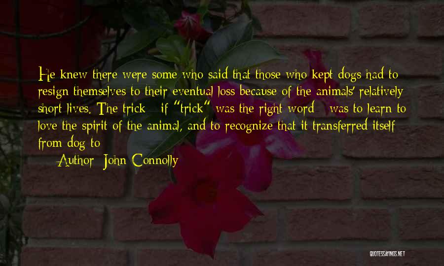 Dogs Love Quotes By John Connolly