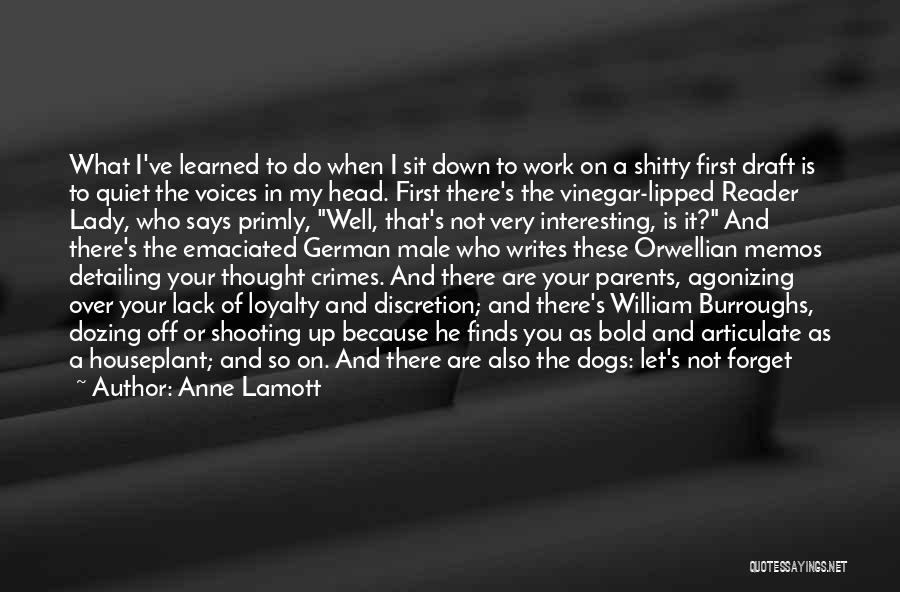Dogs Loyalty Quotes By Anne Lamott