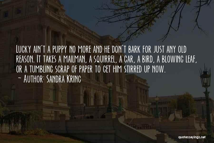 Dogs Will Bark Quotes By Sandra Kring