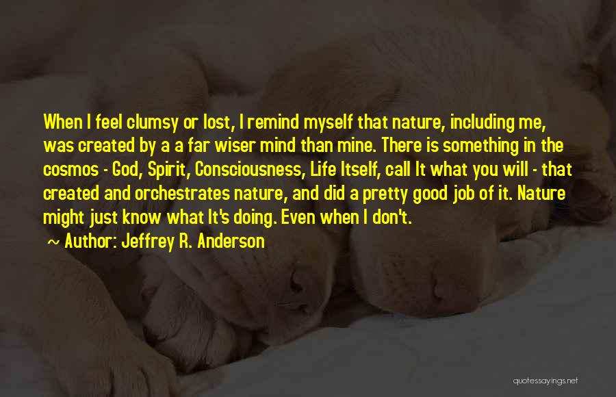 Doing A Good Job Quotes By Jeffrey R. Anderson