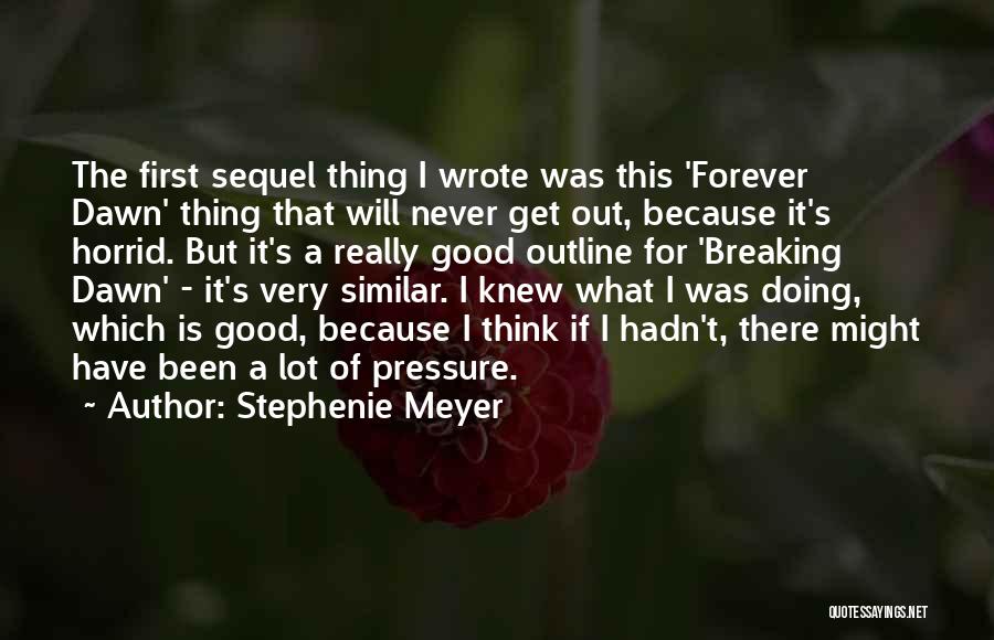 Doing A Good Thing Quotes By Stephenie Meyer