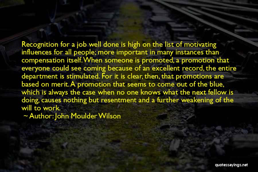 Doing A Job Well Done Quotes By John Moulder Wilson