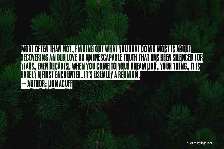 Doing A Job You Love Quotes By Jon Acuff