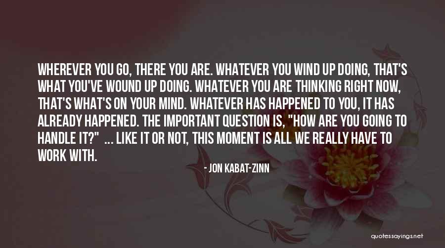 Doing All The Work Quotes By Jon Kabat-Zinn Doing All The Work Quotes By Jon Kabat-Zinn