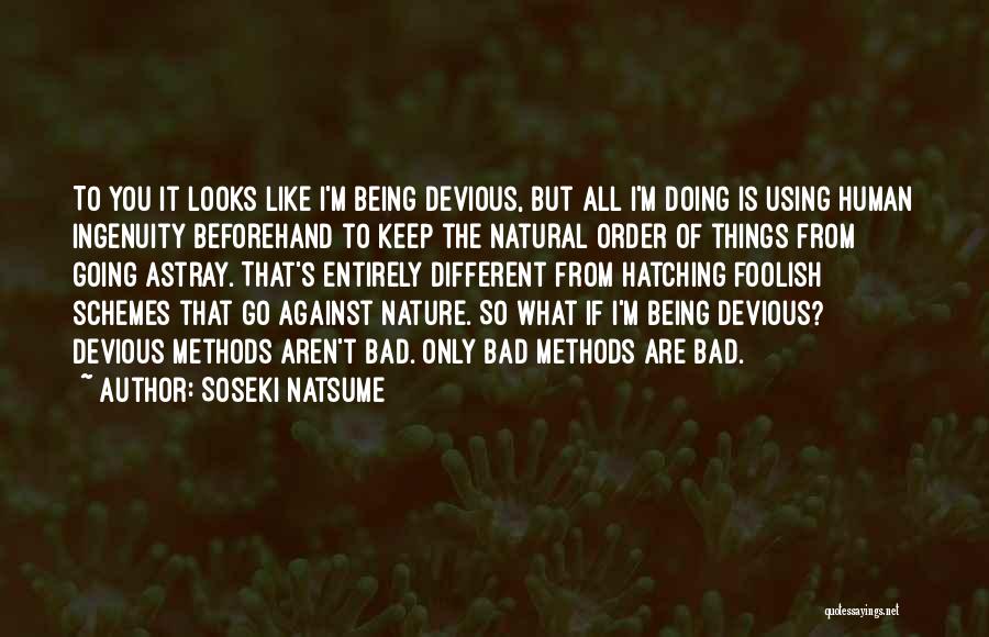 Doing Bad Things Quotes By Soseki Natsume