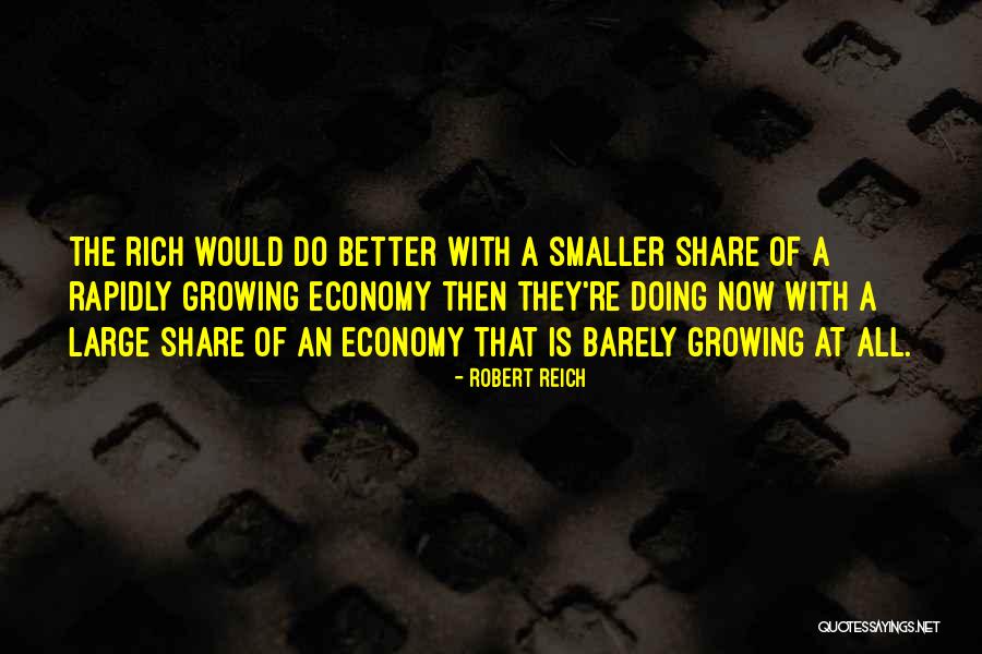 Doing Better Now Quotes By Robert Reich