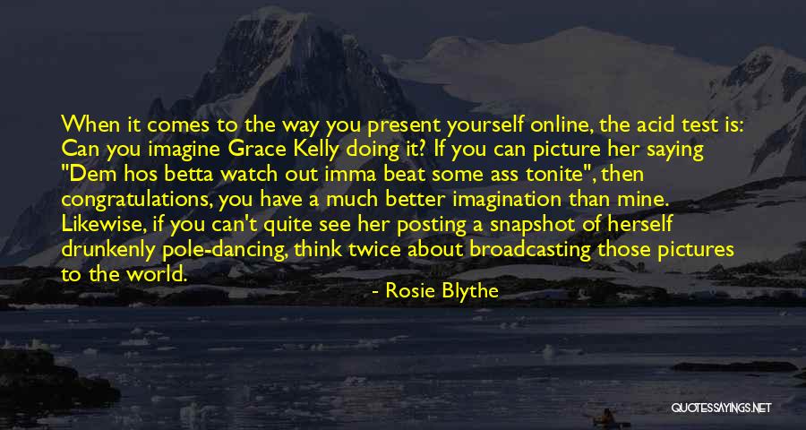 Doing Better Than You Quotes By Rosie Blythe