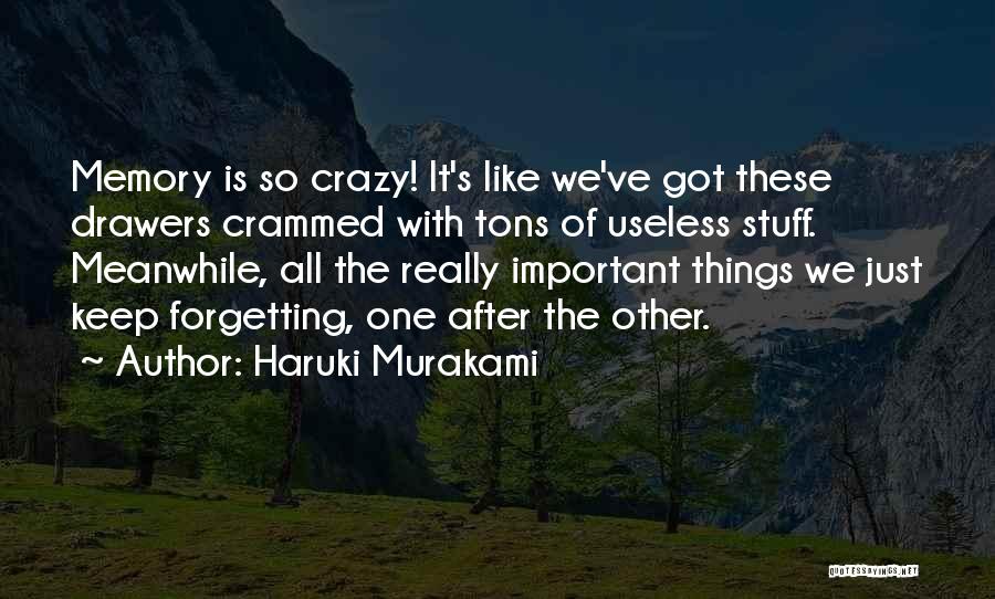 Doing Crazy Stuff Quotes By Haruki Murakami