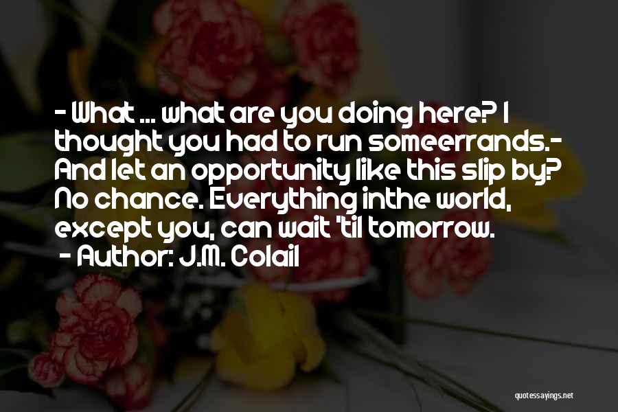 Doing Everything You Can Quotes By J.M. Colail