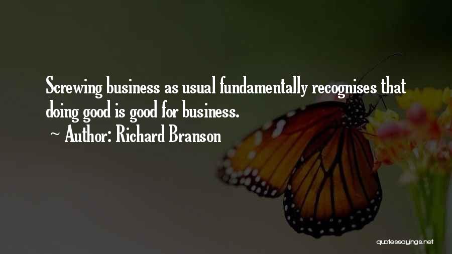 Doing Good Business Quotes By Richard Branson