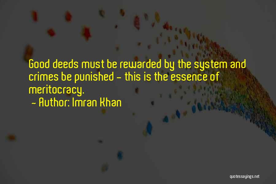 Doing Good Deeds For Others Quotes By Imran Khan