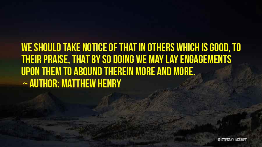 Doing Good Others Quotes By Matthew Henry