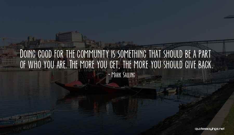 Doing Good Quotes By Mark Salling Doing Good Quotes By Mark Salling