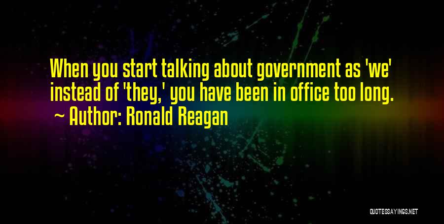 Doing Instead Of Talking Quotes By Ronald Reagan