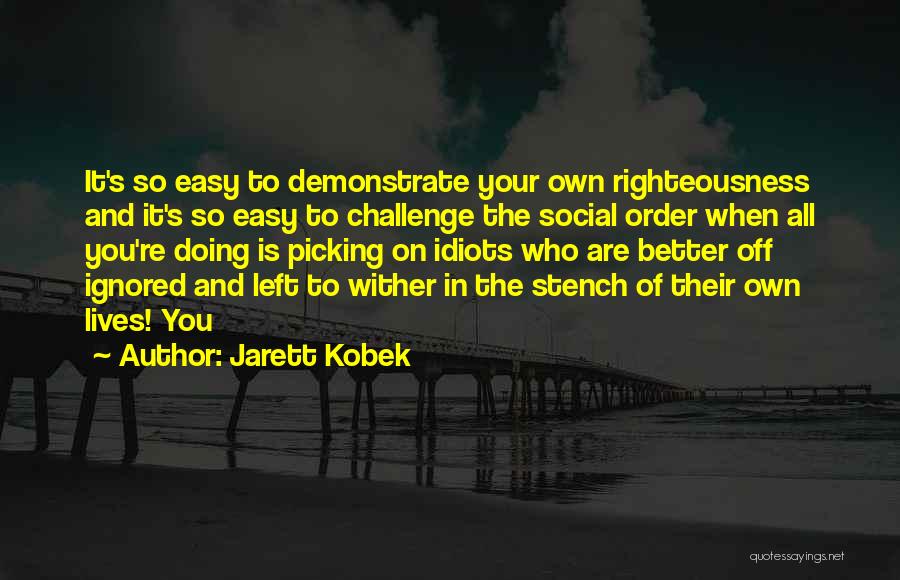 Doing It On Your Own Quotes By Jarett Kobek