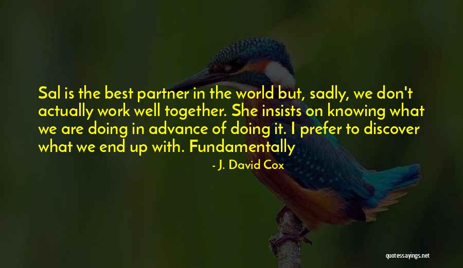 Doing It Together Quotes By J. David Cox