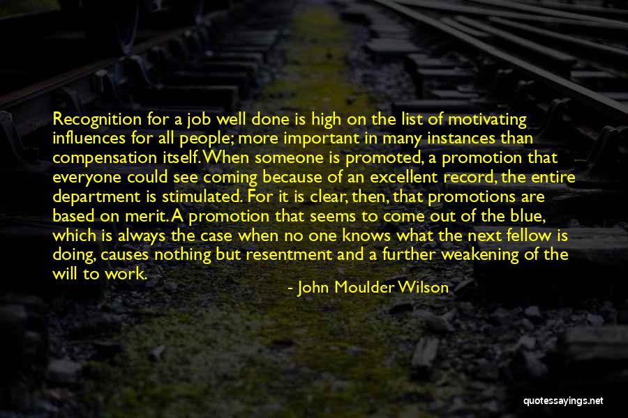 Doing Job Well Quotes By John Moulder Wilson