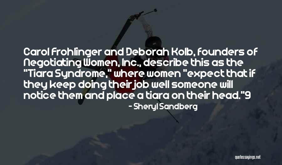 Doing Job Well Quotes By Sheryl Sandberg