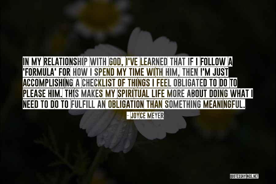 Doing Meaningful Things Quotes By Joyce Meyer Doing Meaningful Things Quotes By Joyce Meyer
