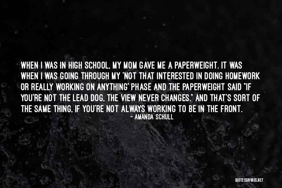 Doing My Homework Quotes By Amanda Schull