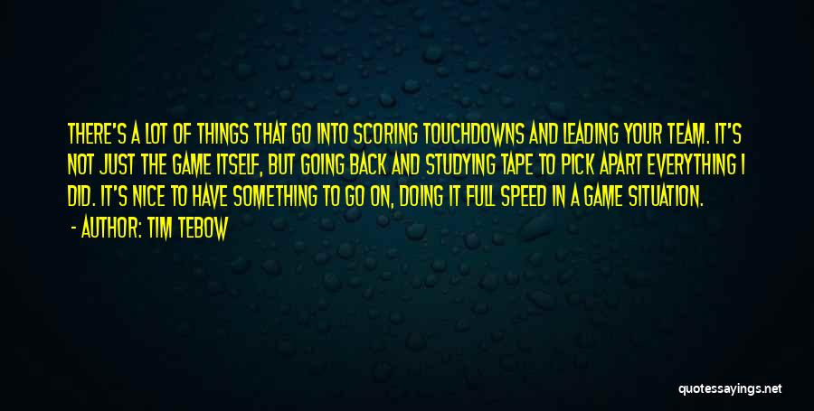 Doing Nice Things Quotes By Tim Tebow