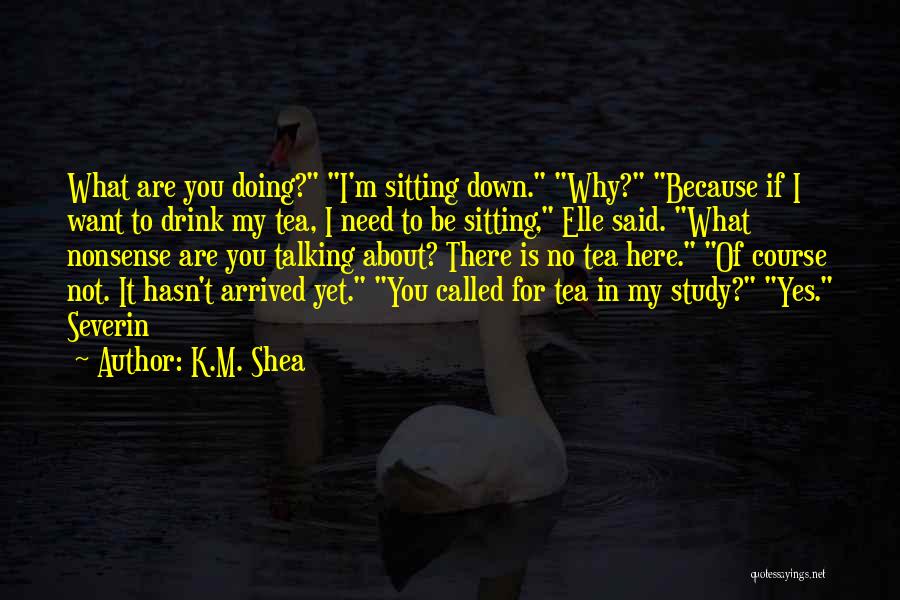 Doing Not Talking Quotes By K.M. Shea