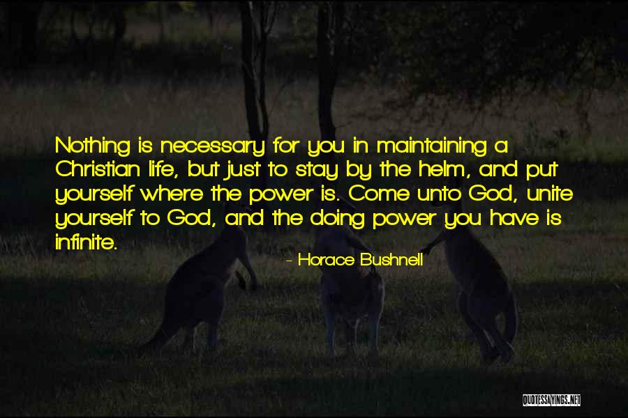 Doing Nothing In Life Quotes By Horace Bushnell Doing Nothing In Life Quotes By Horace Bushnell