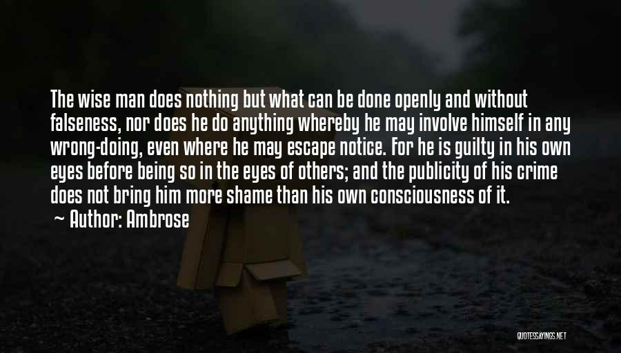 Doing Nothing Wrong Quotes By Ambrose