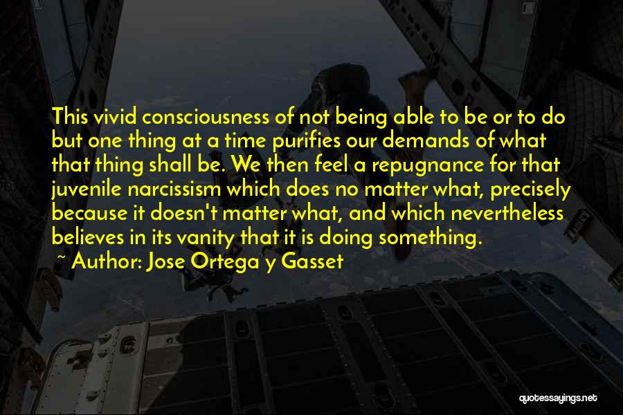 Doing One Thing At A Time Quotes By Jose Ortega Y Gasset