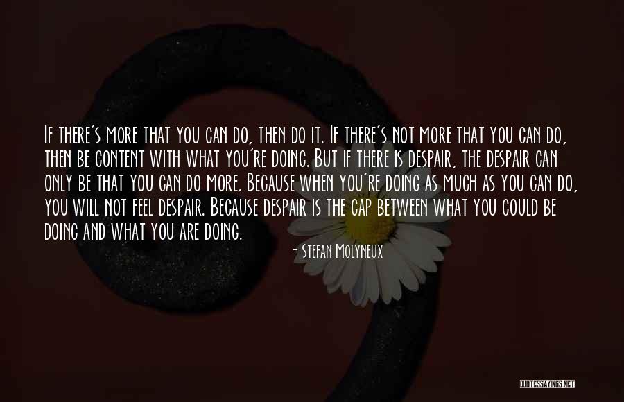 Doing Only What You Can Quotes By Stefan Molyneux