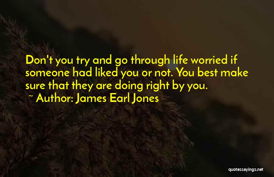 Doing Right By Someone Quotes By James Earl Jones
