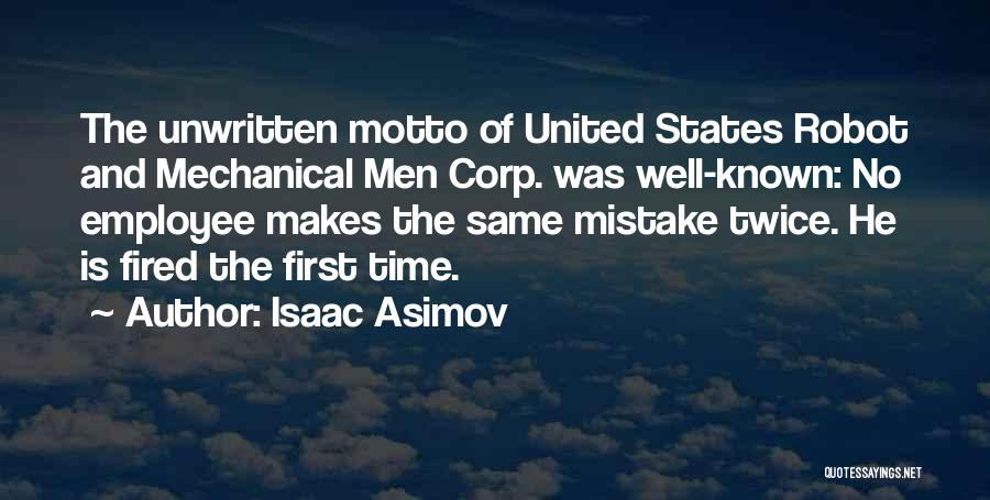 Doing Same Mistake Twice Quotes By Isaac Asimov