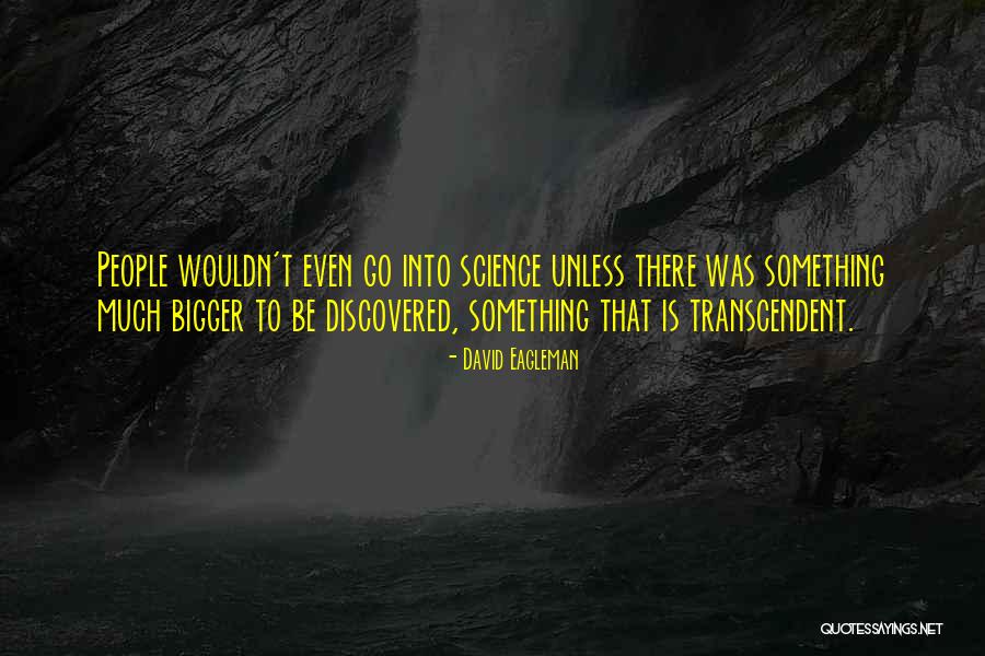 Doing Something Bigger Than Yourself Quotes By David Eagleman Doing Something Bigger Than Yourself Quotes By David Eagleman
