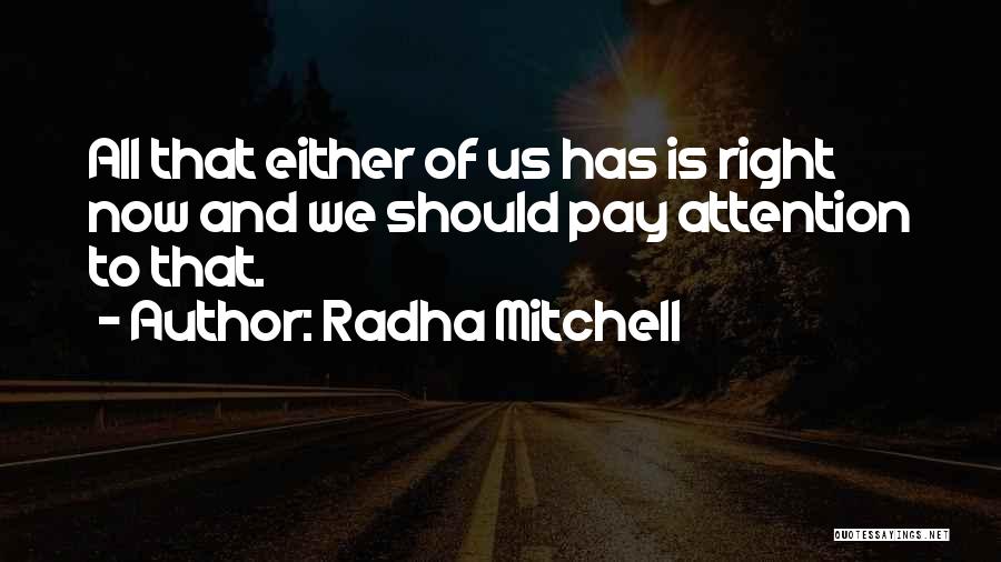 Doing Something Meaningful Quotes By Radha Mitchell