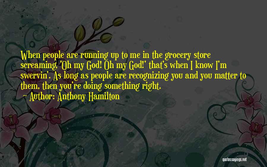 Doing Something Right Quotes By Anthony Hamilton