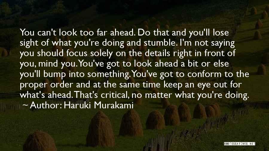 Doing Something Right Quotes By Haruki Murakami