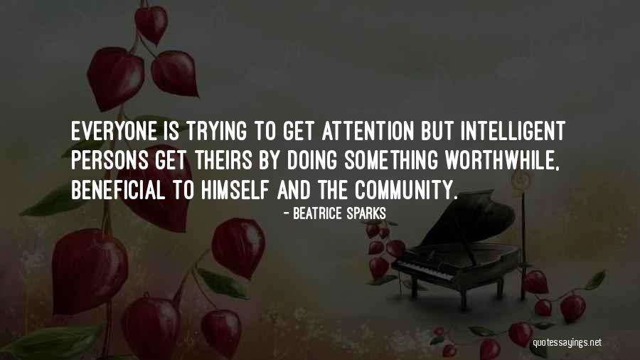 Doing Something Worthwhile Quotes By Beatrice Sparks Doing Something Worthwhile Quotes By Beatrice Sparks